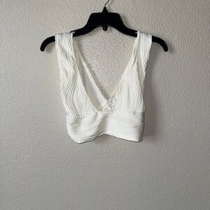Elegant White Sleeveless Top
